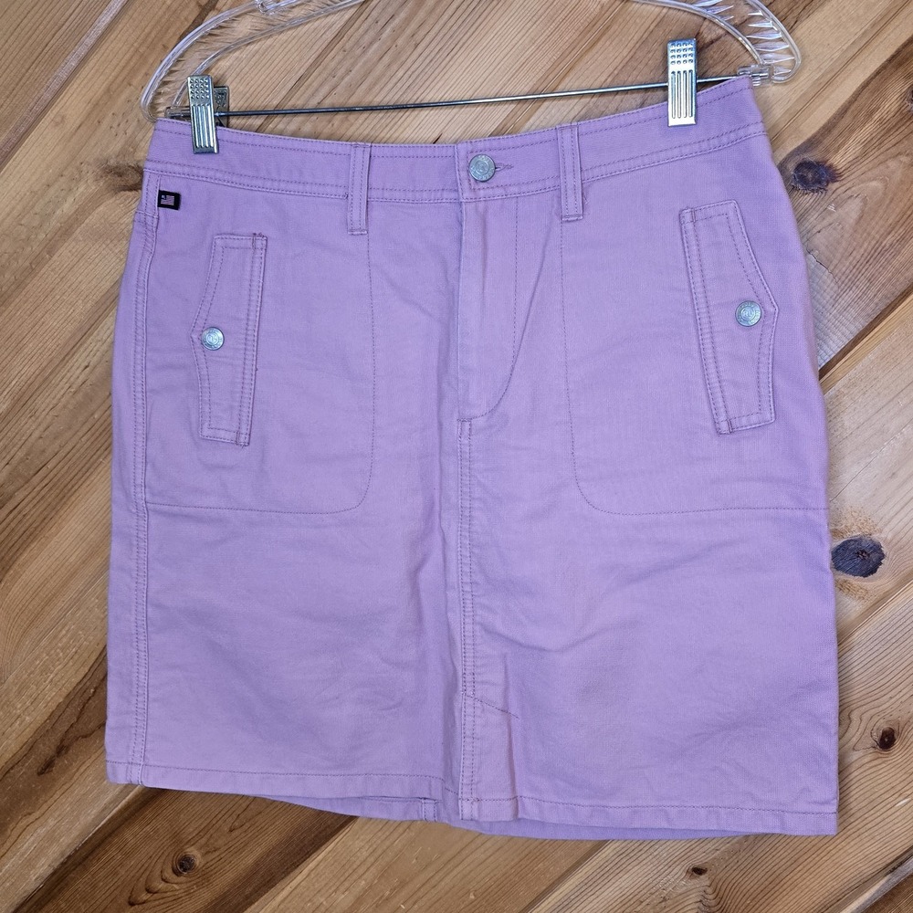 Vintage Ralph Lauren Polo Jeans Co Y2K Womenss Pink Denim‎ Skirt Sz 10